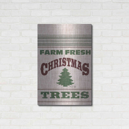 Luxe Metal Art 'Farm Fresh Christmas Trees' by Cindy Jacobs, Metal Wall Art,24x36