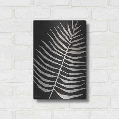 Luxe Metal Art 'Palm Frond Wood Grain I' by Cindy Jacobs, Metal Wall Art,12x16