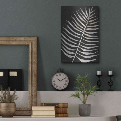Luxe Metal Art 'Palm Frond Wood Grain I' by Cindy Jacobs, Metal Wall Art,12x16