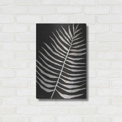 Luxe Metal Art 'Palm Frond Wood Grain I' by Cindy Jacobs, Metal Wall Art,16x24