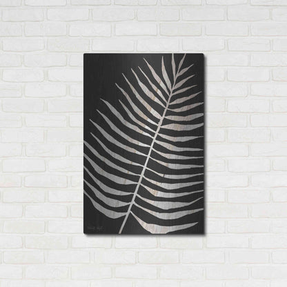 Luxe Metal Art 'Palm Frond Wood Grain I' by Cindy Jacobs, Metal Wall Art,24x36
