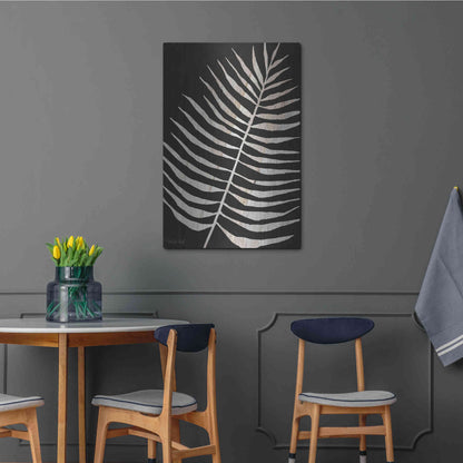 Luxe Metal Art 'Palm Frond Wood Grain I' by Cindy Jacobs, Metal Wall Art,24x36