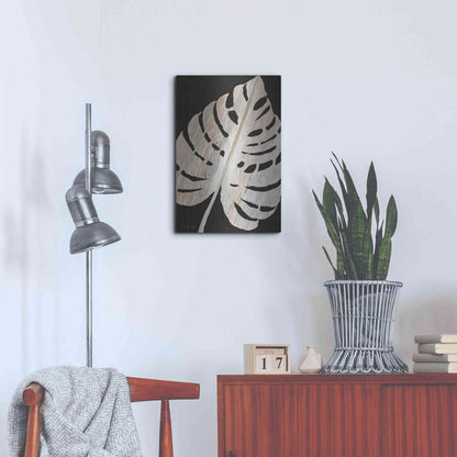 Luxe Metal Art 'Palm Frond Wood Grain III' by Cindy Jacobs, Metal Wall Art,16x24