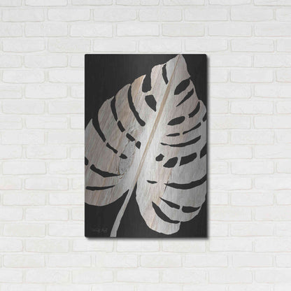 Luxe Metal Art 'Palm Frond Wood Grain III' by Cindy Jacobs, Metal Wall Art,24x36