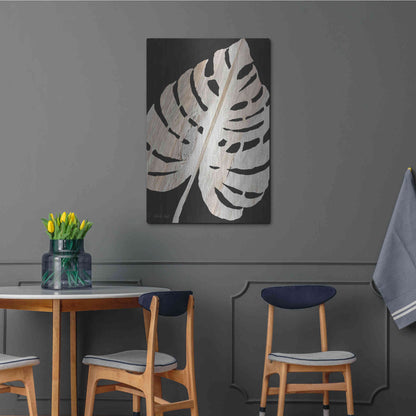 Luxe Metal Art 'Palm Frond Wood Grain III' by Cindy Jacobs, Metal Wall Art,24x36