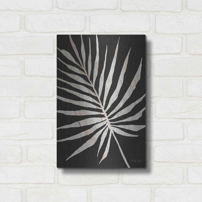 Luxe Metal Art 'Palm Frond Wood Grain IV' by Cindy Jacobs, Metal Wall Art,12x16