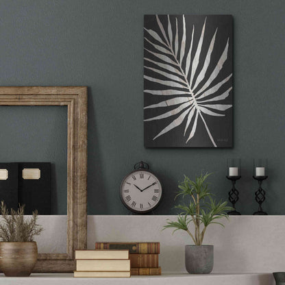 Luxe Metal Art 'Palm Frond Wood Grain IV' by Cindy Jacobs, Metal Wall Art,12x16