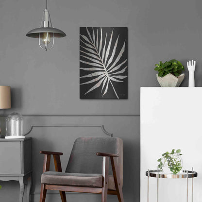 Luxe Metal Art 'Palm Frond Wood Grain IV' by Cindy Jacobs, Metal Wall Art,16x24