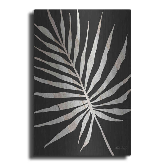 Luxe Metal Art 'Palm Frond Wood Grain IV' by Cindy Jacobs, Metal Wall Art