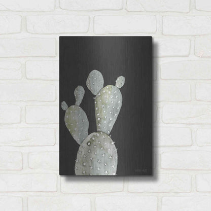 Luxe Metal Art 'Happy Cactus I' by Cindy Jacobs, Metal Wall Art,12x16