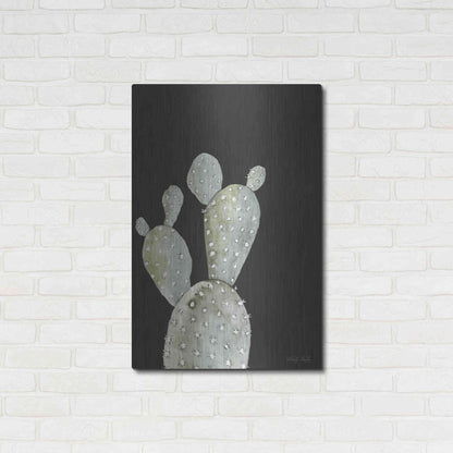 Luxe Metal Art 'Happy Cactus I' by Cindy Jacobs, Metal Wall Art,24x36