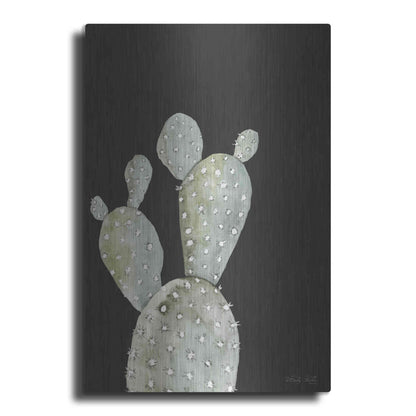 Luxe Metal Art 'Happy Cactus I' by Cindy Jacobs, Metal Wall Art
