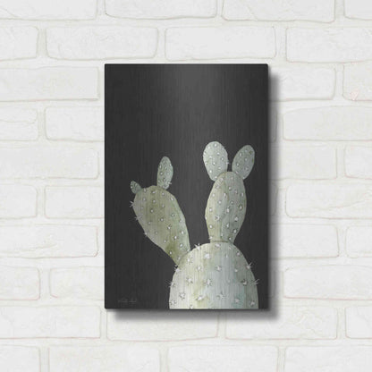 Luxe Metal Art 'Happy Cactus III' by Cindy Jacobs, Metal Wall Art,12x16