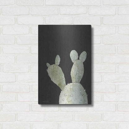 Luxe Metal Art 'Happy Cactus III' by Cindy Jacobs, Metal Wall Art,16x24