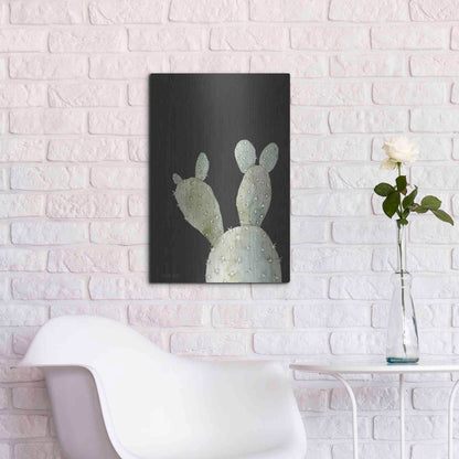 Luxe Metal Art 'Happy Cactus III' by Cindy Jacobs, Metal Wall Art,16x24