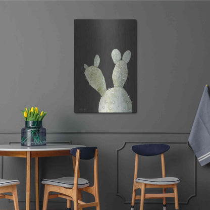 Luxe Metal Art 'Happy Cactus III' by Cindy Jacobs, Metal Wall Art,24x36