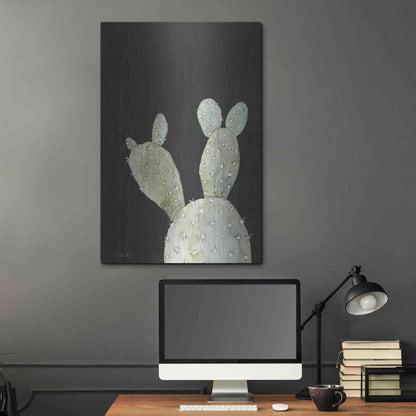Luxe Metal Art 'Happy Cactus III' by Cindy Jacobs, Metal Wall Art,24x36
