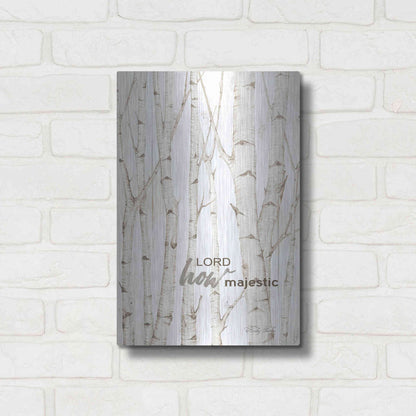 Luxe Metal Art 'Lord How Majestic' by Cindy Jacobs, Metal Wall Art,12x16