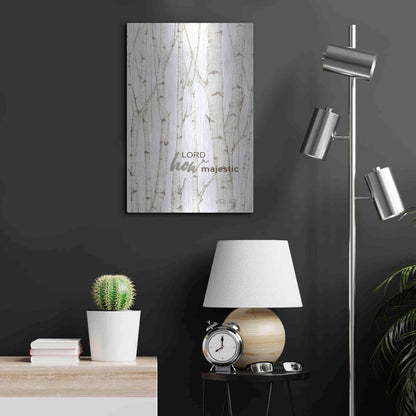 Luxe Metal Art 'Lord How Majestic' by Cindy Jacobs, Metal Wall Art,16x24