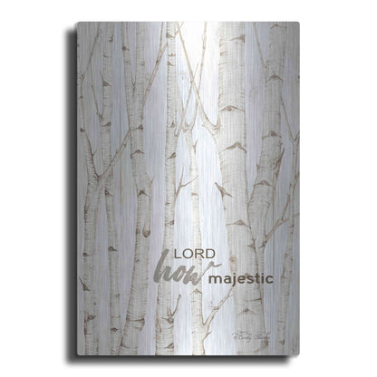 Luxe Metal Art 'Lord How Majestic' by Cindy Jacobs, Metal Wall Art