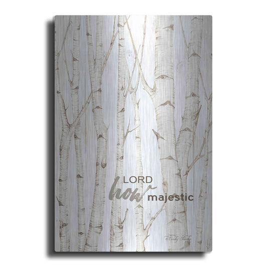 Luxe Metal Art 'Lord How Majestic' by Cindy Jacobs, Metal Wall Art