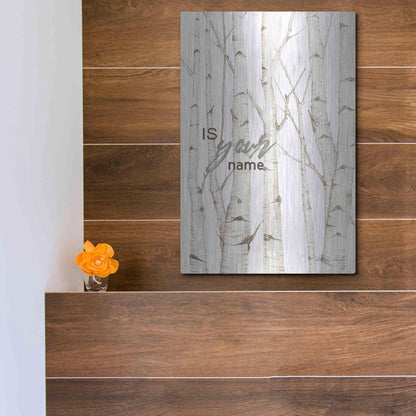 Luxe Metal Art 'Is Your Name' by Cindy Jacobs, Metal Wall Art,12x16