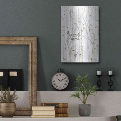 Luxe Metal Art 'Is Your Name' by Cindy Jacobs, Metal Wall Art,12x16