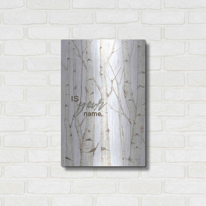 Luxe Metal Art 'Is Your Name' by Cindy Jacobs, Metal Wall Art,16x24