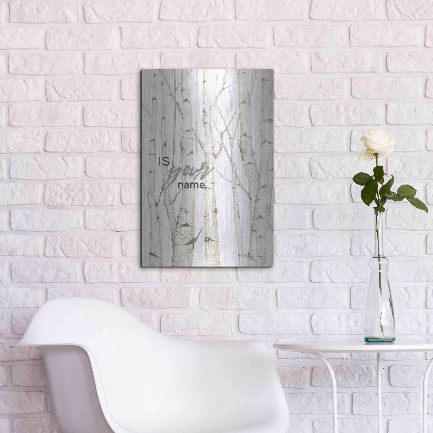 Luxe Metal Art 'Is Your Name' by Cindy Jacobs, Metal Wall Art,16x24