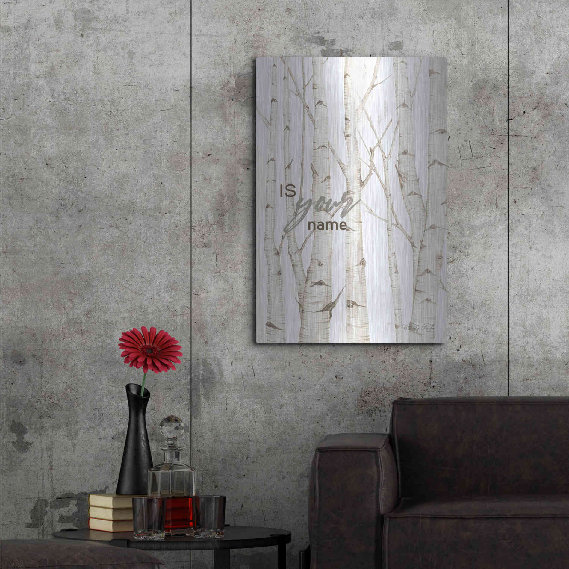 Luxe Metal Art 'Is Your Name' by Cindy Jacobs, Metal Wall Art,24x36
