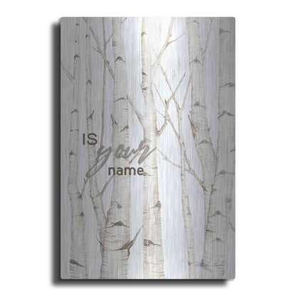 Luxe Metal Art 'Is Your Name' by Cindy Jacobs, Metal Wall Art