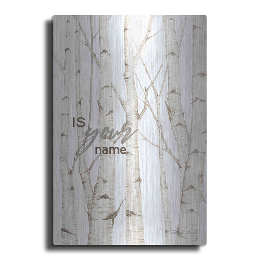 Luxe Metal Art 'Is Your Name' by Cindy Jacobs, Metal Wall Art
