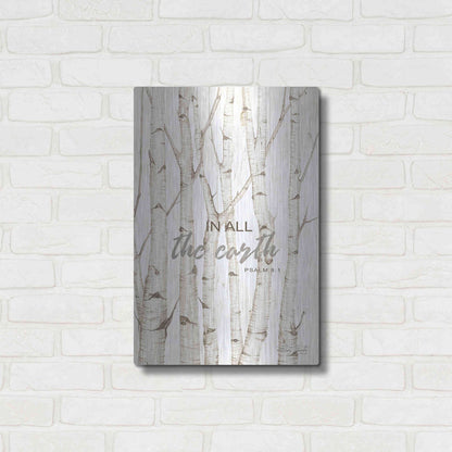 Luxe Metal Art 'In All the Earth' by Cindy Jacobs, Metal Wall Art,16x24