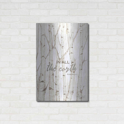 Luxe Metal Art 'In All the Earth' by Cindy Jacobs, Metal Wall Art,24x36