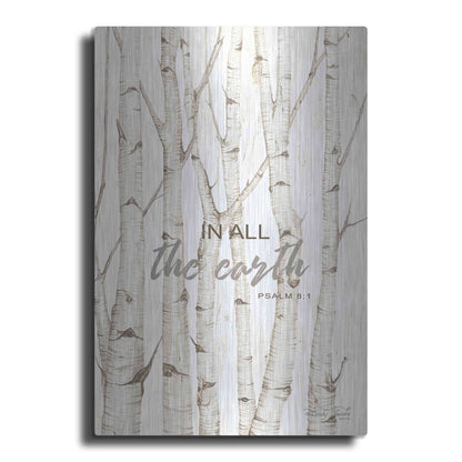 Luxe Metal Art 'In All the Earth' by Cindy Jacobs, Metal Wall Art