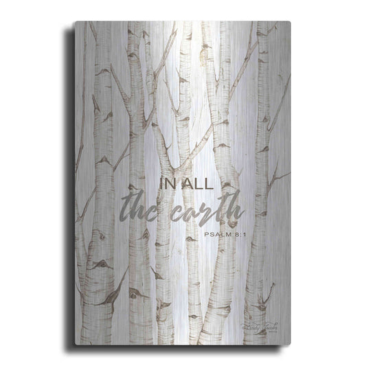 Luxe Metal Art 'In All the Earth' by Cindy Jacobs, Metal Wall Art
