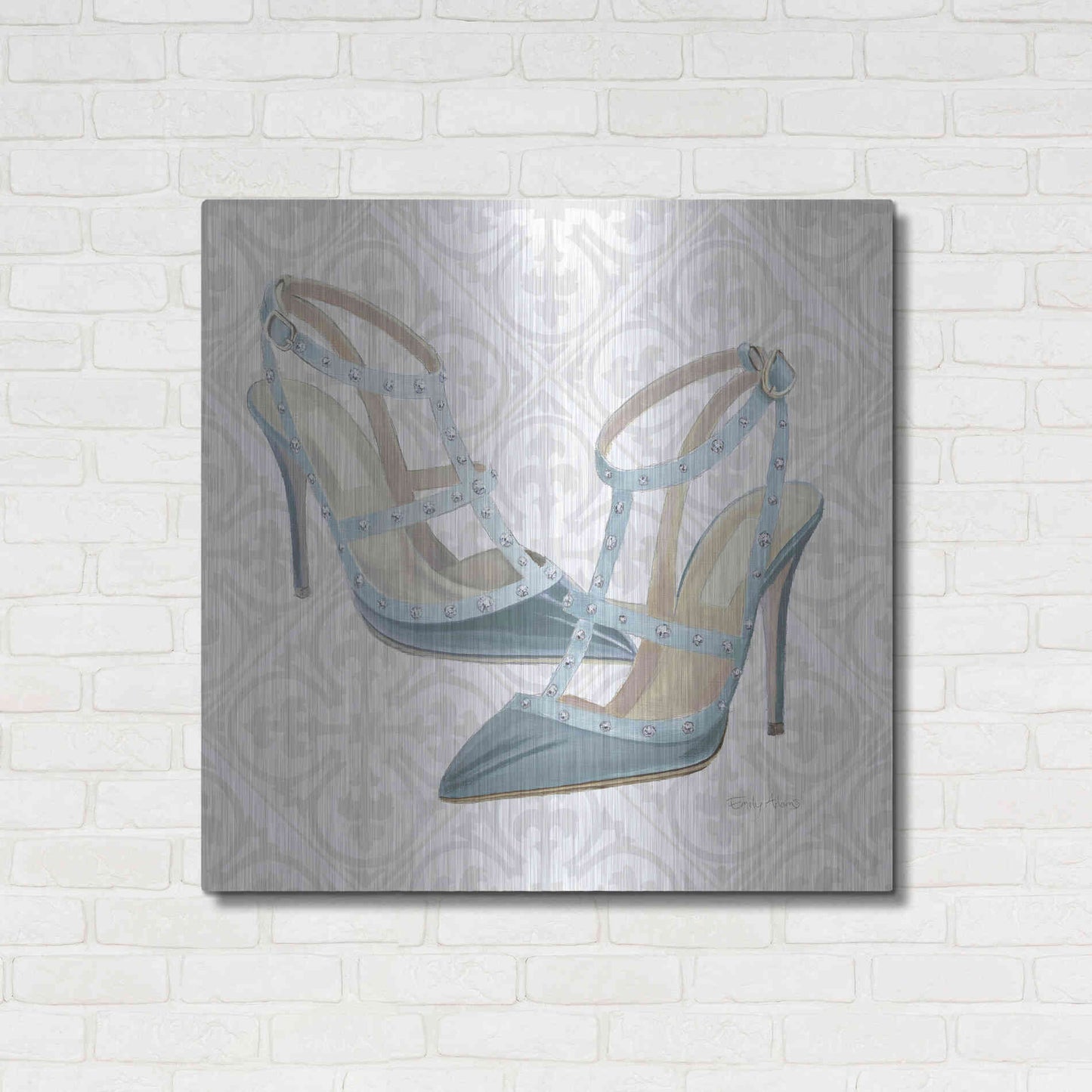 Luxe Metal Art 'Must Have Fashion II' by Emily Adams, Metal Wall Art,36x36