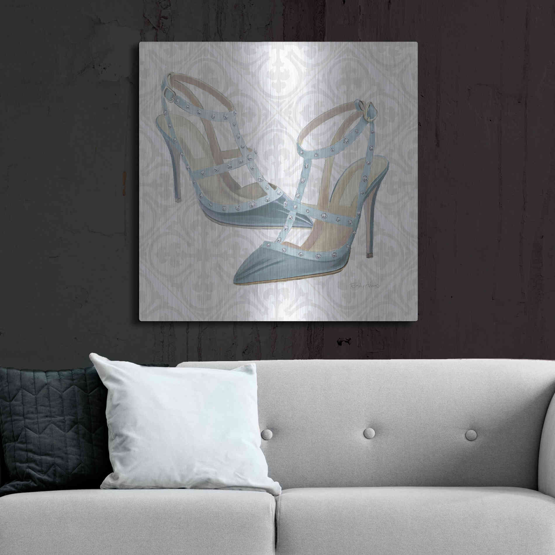 Luxe Metal Art 'Must Have Fashion II' by Emily Adams, Metal Wall Art,36x36