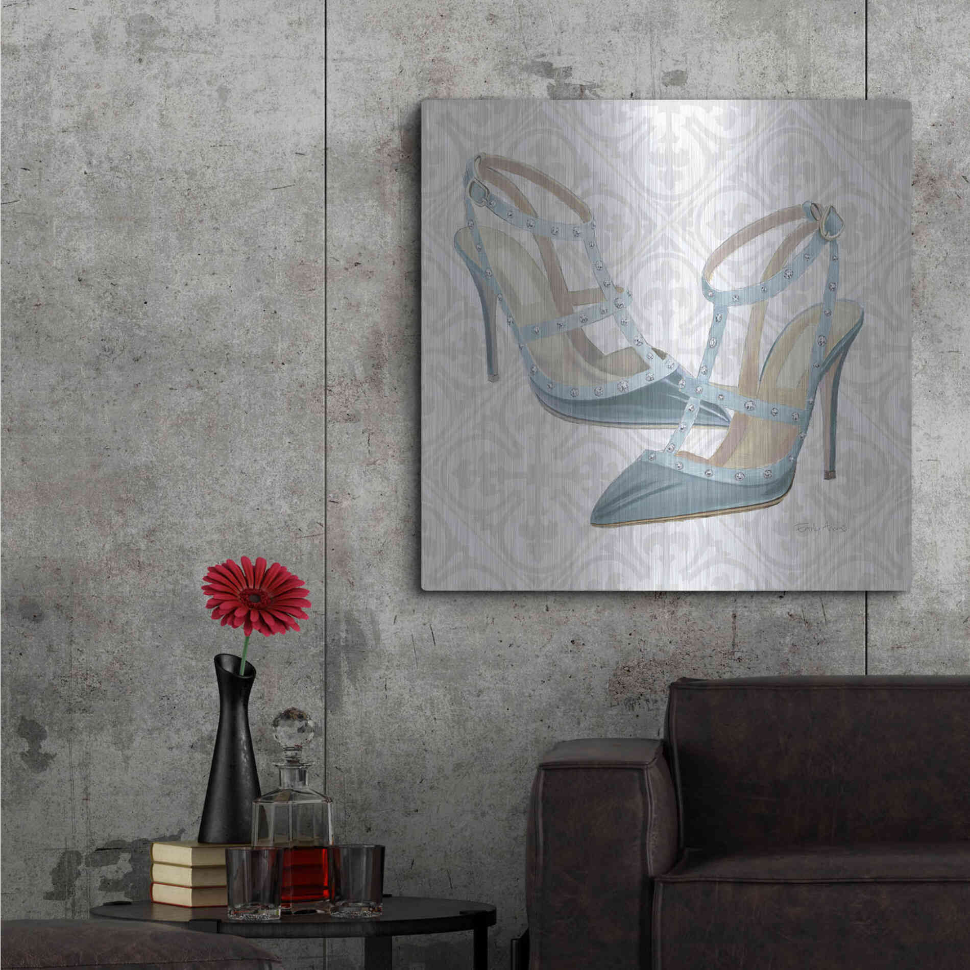 Luxe Metal Art 'Must Have Fashion II' by Emily Adams, Metal Wall Art,36x36