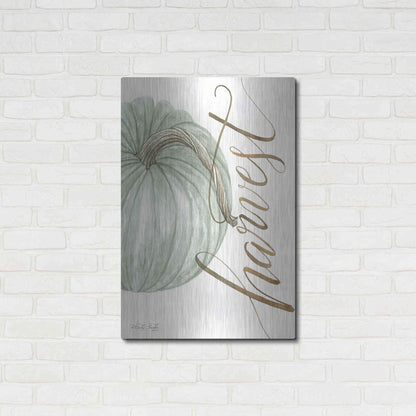 Luxe Metal Art 'Harvest Pumpkin' by Cindy Jacobs, Metal Wall Art,24x36