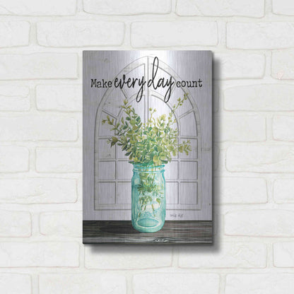 Luxe Metal Art 'Make Everyday Count' by Cindy Jacobs, Metal Wall Art,12x16