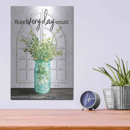 Luxe Metal Art 'Make Everyday Count' by Cindy Jacobs, Metal Wall Art,12x16