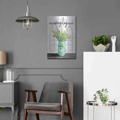 Luxe Metal Art 'Make Everyday Count' by Cindy Jacobs, Metal Wall Art,16x24