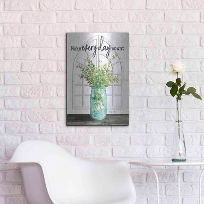 Luxe Metal Art 'Make Everyday Count' by Cindy Jacobs, Metal Wall Art,16x24