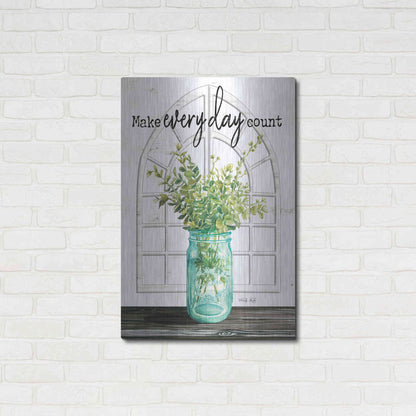 Luxe Metal Art 'Make Everyday Count' by Cindy Jacobs, Metal Wall Art,24x36