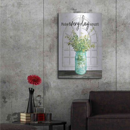 Luxe Metal Art 'Make Everyday Count' by Cindy Jacobs, Metal Wall Art,24x36