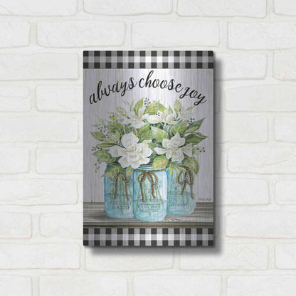 Luxe Metal Art 'Always Choose Joy' by Cindy Jacobs, Metal Wall Art,12x16