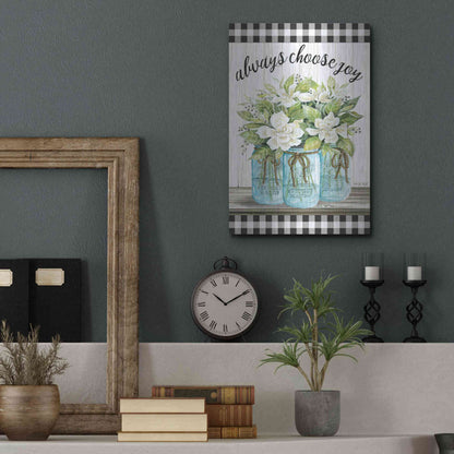 Luxe Metal Art 'Always Choose Joy' by Cindy Jacobs, Metal Wall Art,12x16