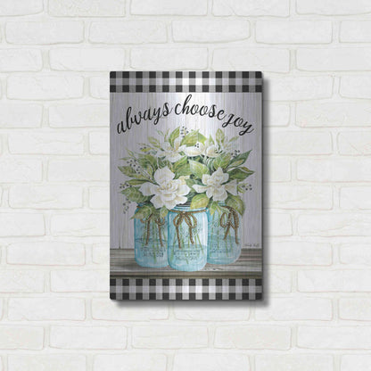 Luxe Metal Art 'Always Choose Joy' by Cindy Jacobs, Metal Wall Art,16x24