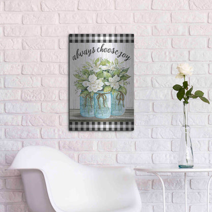 Luxe Metal Art 'Always Choose Joy' by Cindy Jacobs, Metal Wall Art,16x24